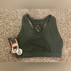 Dark Green brand new sports bra